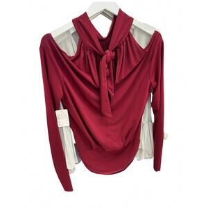 NEW JULIAN CHANG women's selena top in wine